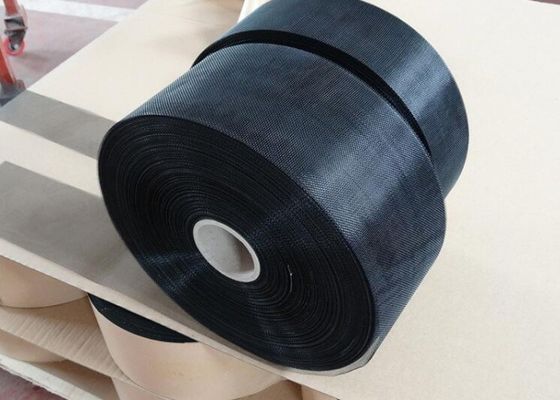 Durabilidad revestida de epoxy plástica negra de Mesh Roll los 0.914m del alambre de acero de carbono alta el 1m