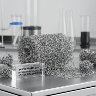 Alta eficiencia de filtración malla de alambre de punto compuesta de forma de agujero irregular que proporciona soluciones de filtración para las necesidades industriales