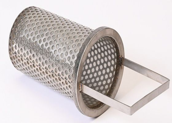 Pantalla de filtro de canasta de tejido plano para filtración industrial