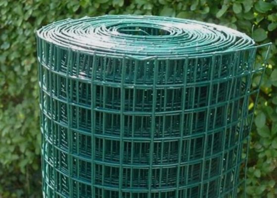 El verde cubrió el alambre Mesh Roll Welded Wire Mesh de 0.35mm-6m m que cercaba Rolls antienvejecedor