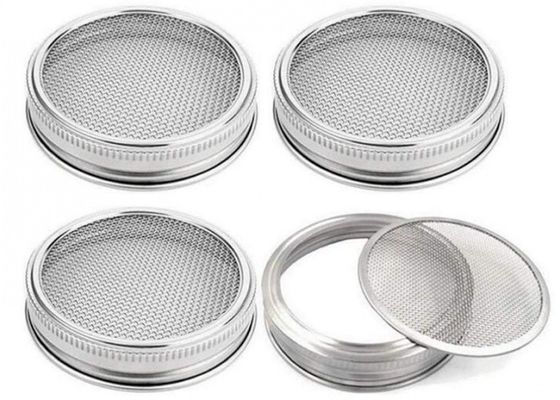 Pantalla redonda del metal de 304SS Mason Jar Sprouting Lids With no que aherrumbra