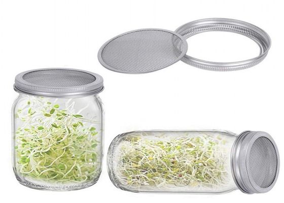 Pantalla redonda del metal de 304SS Mason Jar Sprouting Lids With no que aherrumbra