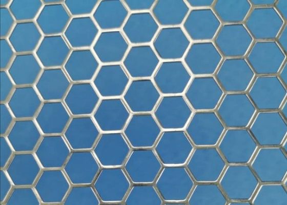 Tamaño del agujero 100 mm Hoja hexagonal perforada Separación de filtración eficiente en las industrias