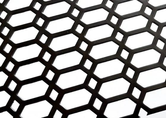 Hoja de malla perforada de diamante de plata para malla de alambre de construcción