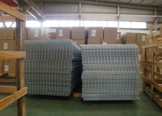 2 Hojas de malla de alambre galvanizado curvado revestidas de plata para uso industrial