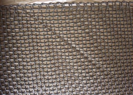 Pantalla de malla de alambre tejido cuadrado en acero inoxidable para abrasión de trabajo pesado y resistencia al impacto