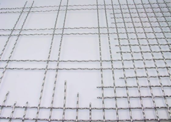 Pantallas de malla de alambre tejido resistente a impactos pesados, malla cuadrada galvanizada con larga vida útil