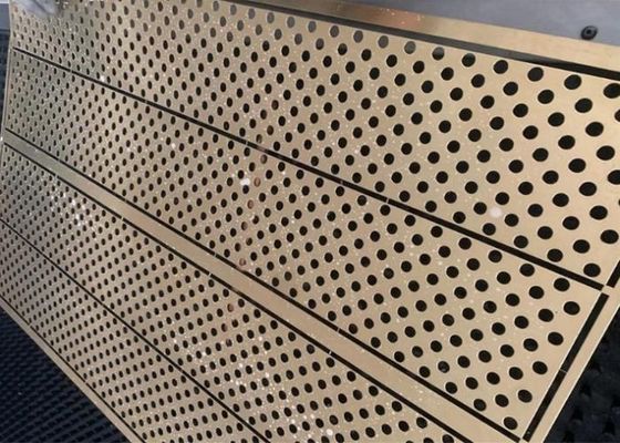 Hoja de malla metálica perforada personalizada para filtración arquitectónica
