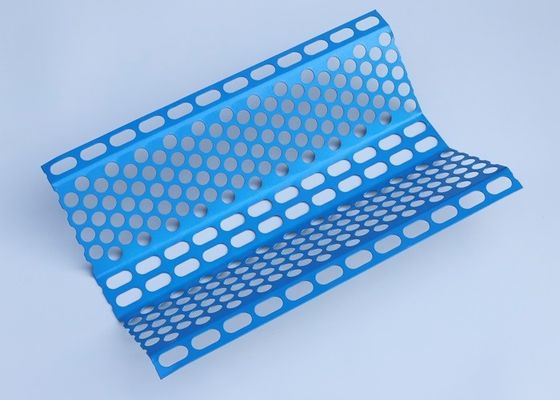Hoja perforada de plata con formas de agujeros personalizables