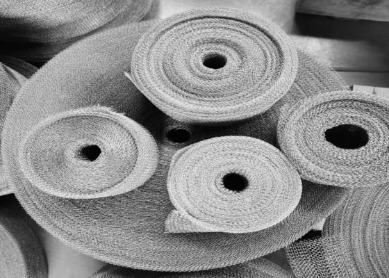 ISO 9001 malla de alambre de punto de acero inoxidable para elementos de filtro
