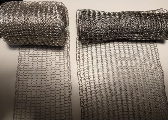 Rejas de alambre de punto resistentes a la corrosión de tejido de hebra única para filtración de líquidos sólidos al aire