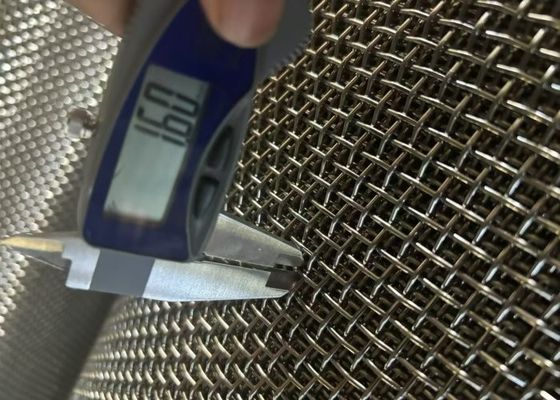 Tipo de tejido Tejido plano de acero inoxidable de malla de alambre para la detección y filtración de ácidos / álcalis Ancho 0,03m-6,5m