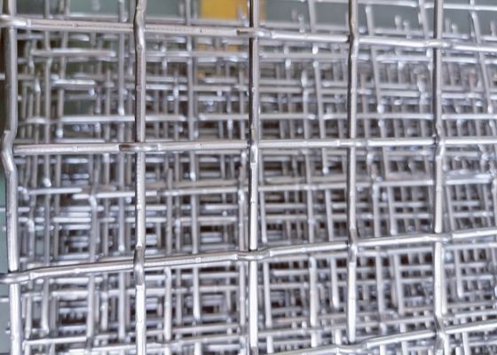 Pantalla de malla de alambre tejido curvado con parte superior plana para aplicaciones de servicio pesado