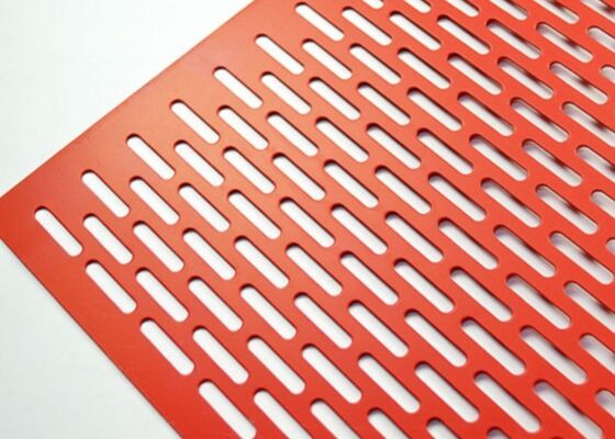 chapa metálica perforada lisa pulida con recubrimiento en polvo galvanizado, espesor de 0,5 mm a 10 mm, adecuada para aplicaciones de control de ruido y seguridad