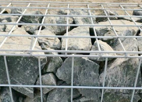 Gabion soldado con autógena Mesh For Soil Solid Construction
