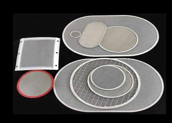 pantalla de acero inoxidable enmarcada de aluminio del extrusor de la pantalla plástica del extrusor 1-800mesh