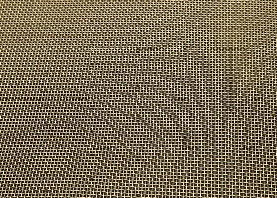 Alambre tejido de cobre amarillo de alta densidad Mesh Woven Metal Mesh Fabric para la filtración fina