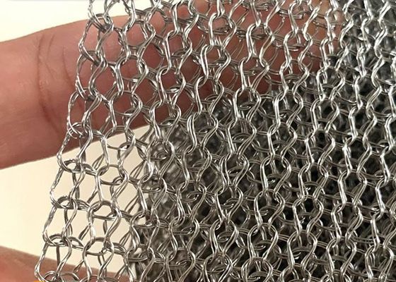 Resistencia hecha punto de acero inoxidable del álcali de Mesh Flat Type del alambre del filamento multi