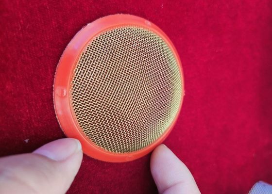 Reticular de filtro industrial con borde envuelto y material de latón