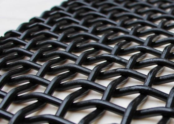 Pantalla de malla de alambre tejida resistente a la corrosión con malla cuadrada para el tipo criba vibratoria de gancho de 30° 180°
