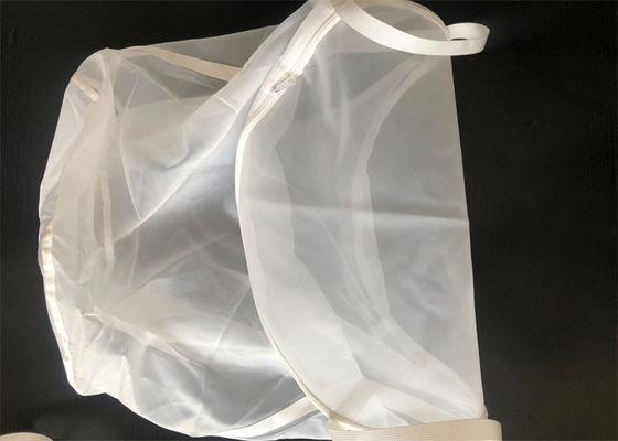 Bolso de filtro de nylon blanco de gran tamaño amistoso de Eco 10 50 100 150 micrones de clasificado para el lavado