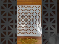 Tamaños estándar o opciones personalizadas 304 Hoja de malla perforada con grosor de 0,1-12 mm